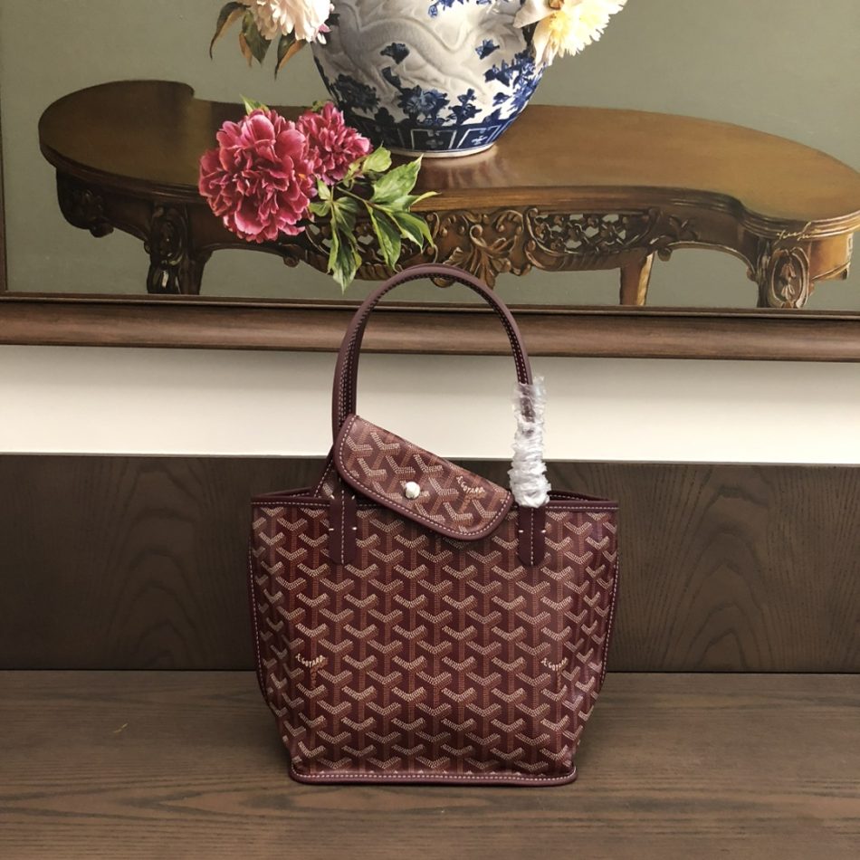 Goyard Anjou Mini Tote Imitation — Reversible Canvas and Leather Tote
