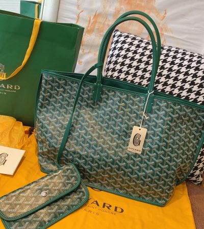 Goyard Anjou PM GM Tote Replica — Reversible Goyardine and Leather