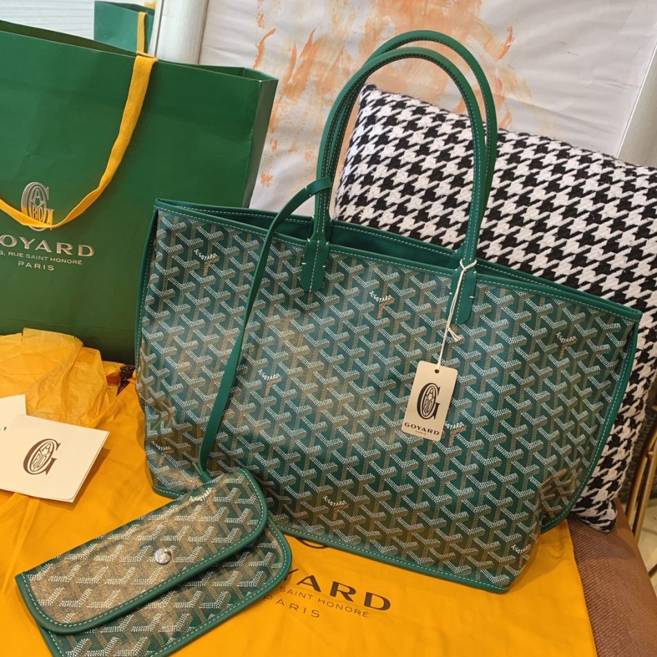 Goyard Anjou PM GM Tote Replica — Reversible Goyardine and Leather