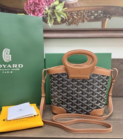 Goyard Beluga Mini Bag Knockoff — Rounded Goyardine Crossbody