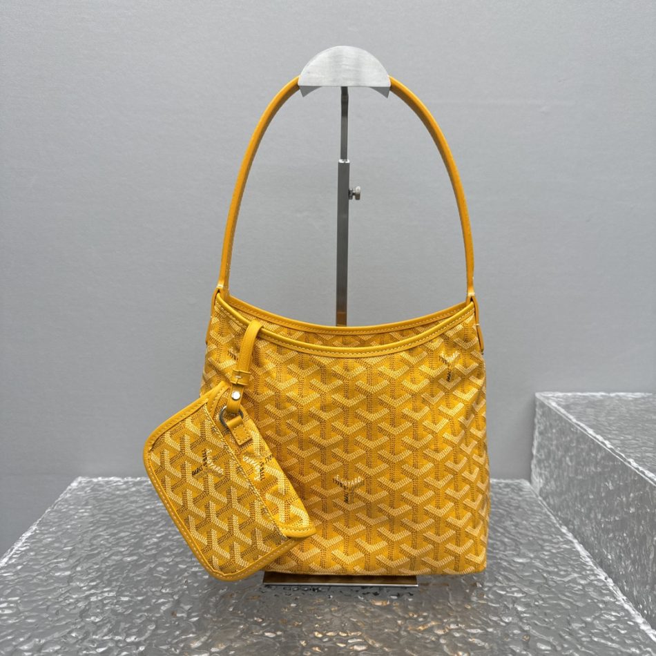 Goyard Boheme Hobo Bag Replica — Relaxed Goyardine Canvas Shoulder Bag