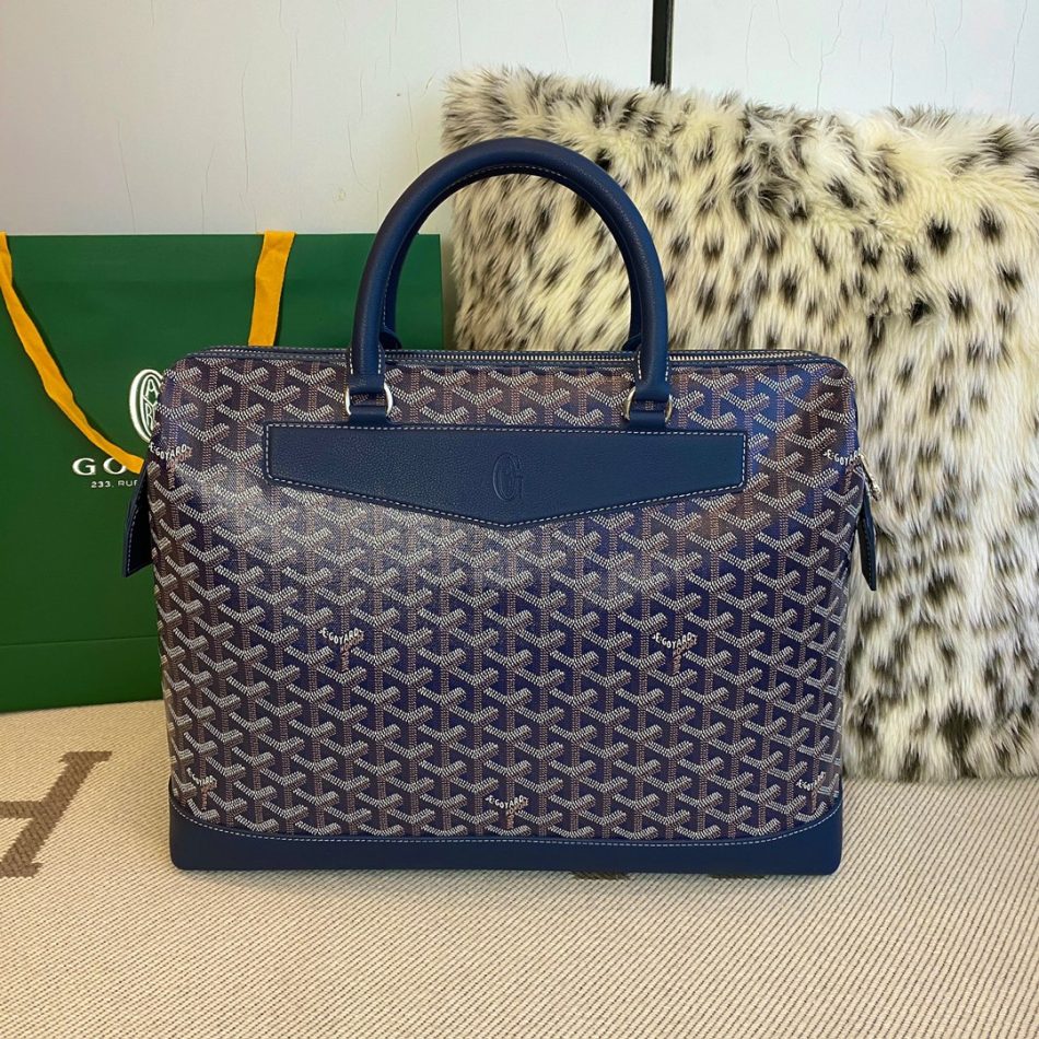 Goyard Cisalpin Document Case Knockoff — Professional Goyardine Portfolio