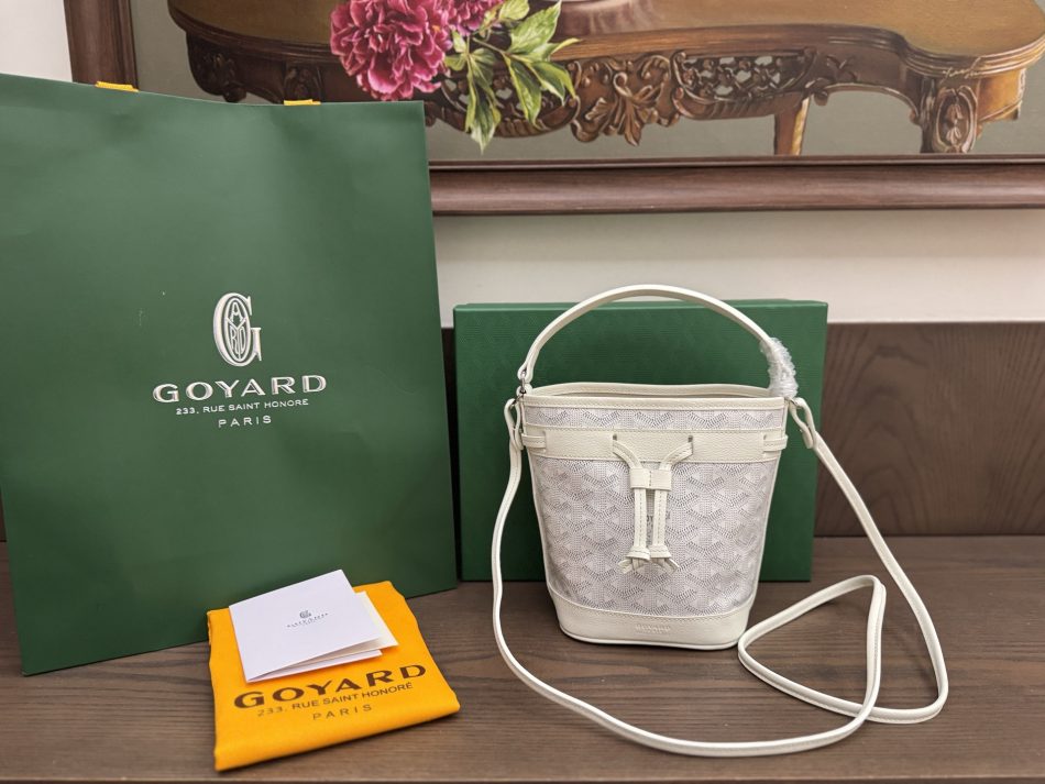 Goyard Petit Flot Mini Bucket Dupe — Drawstring Goyardine Bucket Bag