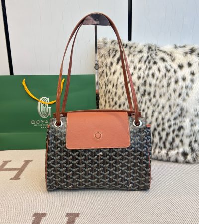 Fake Goyard Rouette Souple Bag — Soft Structured Goyardine Shoulder