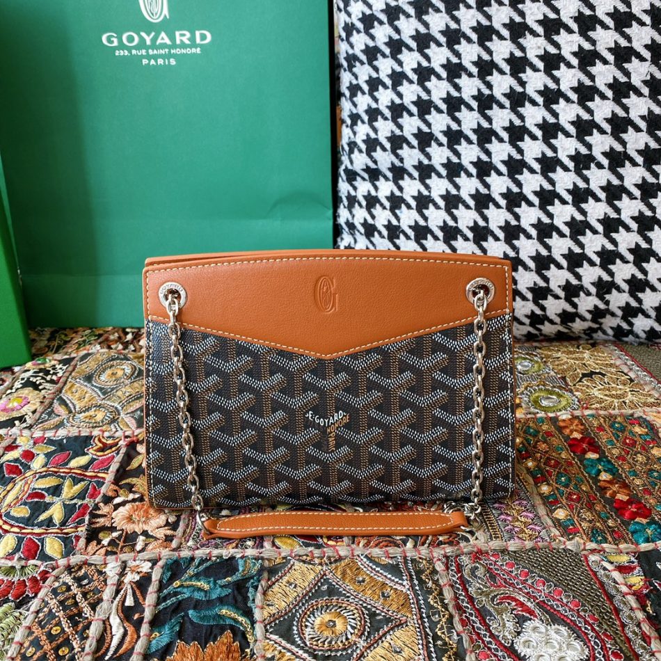 Goyard Rouette Structuré PM Replica — Structured Goyardine Shoulder Bag