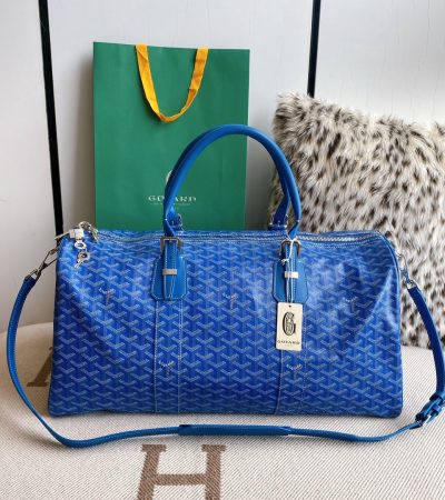 Goyard Boston 45 50 Bag Dupe — Premium Goyardine Travel Duffle